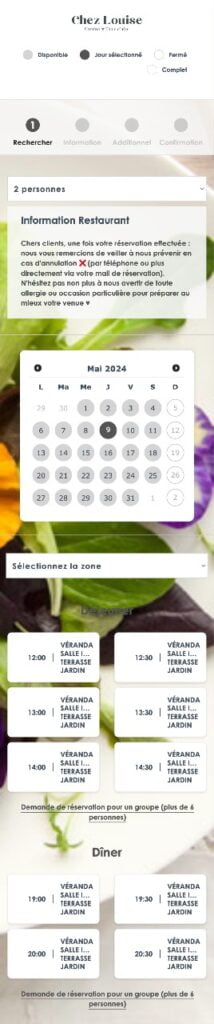 module de réservation en ligne Guestonline Neo